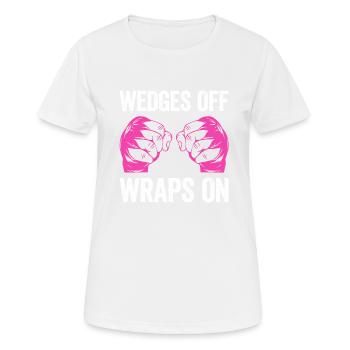 Muay Thai Boxing - Frauen T-Shirt atmungsaktiv - Weiß - Vorne - AI Model Female 172 dark (172cm)
