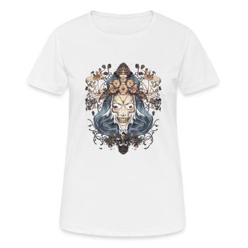 Esthétique gothique gothique - T-shirt respirant Femme - blanc - Devant - AI Model Female 172 dark (172cm)