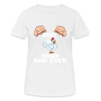Lustiger Hühner Spruch Huhn - Frauen T-Shirt atmungsaktiv - Weiß - Vorne - AI Model Female 172 dark (172cm)