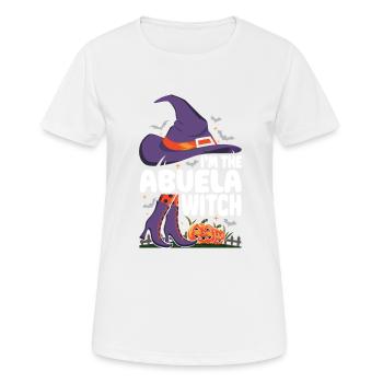 I'm the Abuela Witch - Frauen T-Shirt atmungsaktiv - Weiß - Vorne - AI Model Female 172 dark (172cm)
