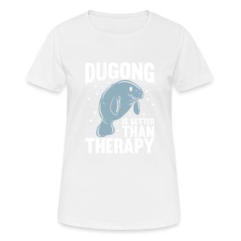Lamantins dugongs Lamantin - T-shirt respirant Femme - blanc - Devant - AI Model Female 172 dark (172cm)