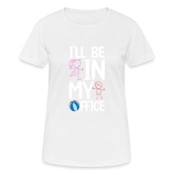 Au Pair Mädchen Kindergarten Nanny - Frauen T-Shirt atmungsaktiv - Weiß - Vorne - AI Model Female 172 dark (172cm)