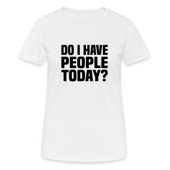 Misanthrope Antisocial Introverti - T-shirt respirant Femme - blanc - Devant - AI Model Female 172 dark (172cm)
