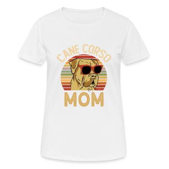 Cane Corso Maman - T-shirt respirant Femme - blanc - Devant - AI Model Female 172 dark (172cm)