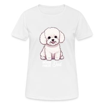 Hund Bichon Friesé - Frauen T-Shirt atmungsaktiv - Weiß - Vorne - AI Model Female 172 dark (172cm)