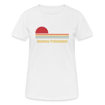 Business Professional - Women's Breathable T-Shirt - white - Front - AI Model Female 172 dark (172cm)