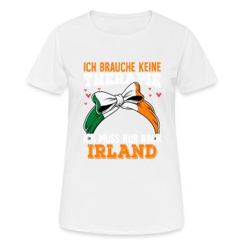 Irland - Frauen T-Shirt atmungsaktiv - Weiß - Vorne - AI Model Female 172 dark (172cm)