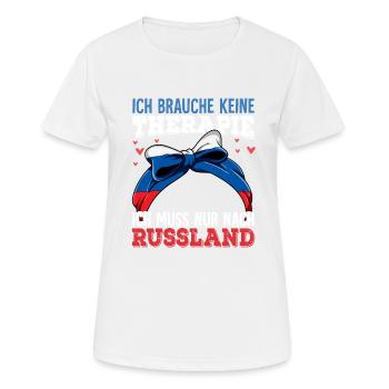 Russland - Frauen T-Shirt atmungsaktiv - Weiß - Vorne - AI Model Female 172 dark (172cm)