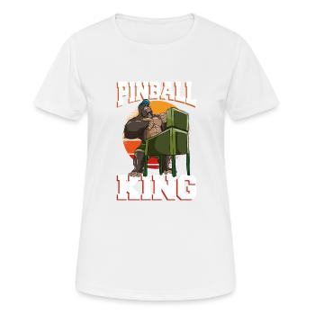 Pinball Machine Pinball Machine - Women's Breathable T-Shirt - white - Front - AI Model Female 172 dark (172cm)