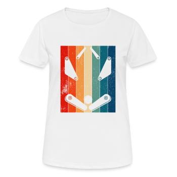 Pinball Machine Pinball Machine - Women's Breathable T-Shirt - white - Front - AI Model Female 172 dark (172cm)