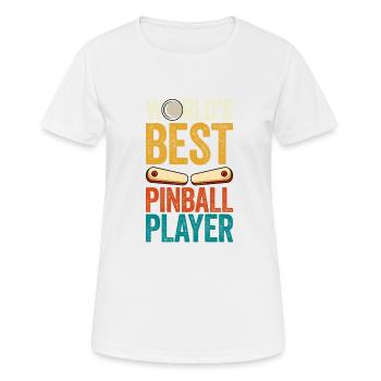 Pinball Machine Pinball Machine - Women's Breathable T-Shirt - white - Front - AI Model Female 172 dark (172cm)