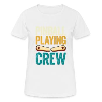 Pinball Machine Pinball Machine - Women's Breathable T-Shirt - white - Front - AI Model Female 172 dark (172cm)