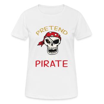 Pretend I'm A Pirate - Women's Breathable T-Shirt - white - Front - AI Model Female 172 dark (172cm)