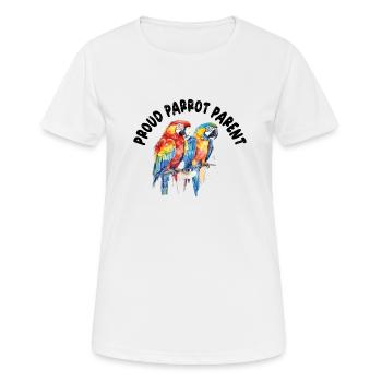 Perruche Perruche Oiseau Perruche Propriétaire - T-shirt respirant Femme - blanc - Devant - AI Model Female 172 dark (172cm)