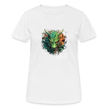 Kali Linux Dragon Design pour les testeurs de - T-shirt respirant Femme - blanc - Devant - AI Model Female 172 dark (172cm)