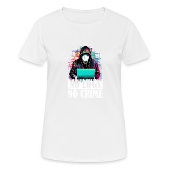 No Logs No Crime: Ethical Hacker's - Women's Breathable T-Shirt - white - Front - AI Model Female 172 dark (172cm)