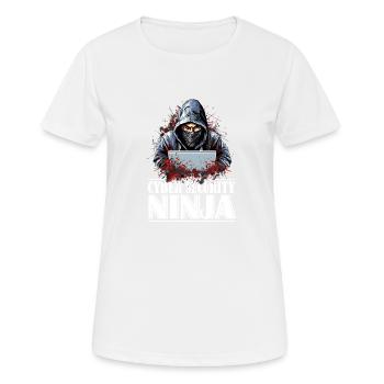 Ethical Hacker Pride: Cyber Security Ninja - Women's Breathable T-Shirt - white - Front - AI Model Female 172 dark (172cm)
