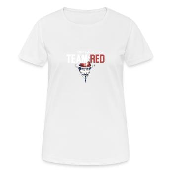 Team Red Ascent : Les guerriers blancs du - T-shirt respirant Femme - blanc - Devant - AI Model Female 172 dark (172cm)
