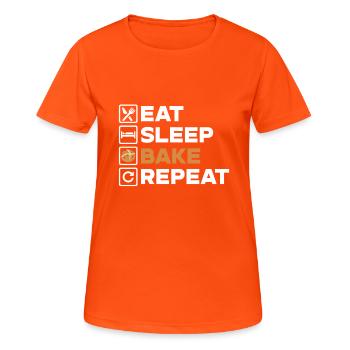 Bread Baking Bakery Baker - Women's Breathable T-Shirt - neon orange - Front - AI Model Female 172 dark (172cm)