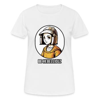 Be a rebellious rebel - Women's Breathable T-Shirt - white - Front - AI Model Female 172 dark (172cm)