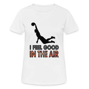 Basket-ball jouant joueur de baskteball Dunk cadeau - T-shirt respirant Femme - blanc - Devant - AI Model Female 172 dark (172cm)