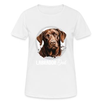 Labrador - Frauen T-Shirt atmungsaktiv - Weiß - Vorne - AI Model Female 172 dark (172cm)