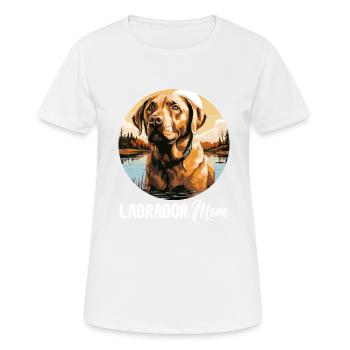 Labrador - Frauen T-Shirt atmungsaktiv - Weiß - Vorne - AI Model Female 172 dark (172cm)