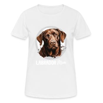 Labrador - Frauen T-Shirt atmungsaktiv - Weiß - Vorne - AI Model Female 172 dark (172cm)