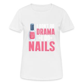 Nail Technician Nail Salon Nail Tech - Women's Breathable T-Shirt - white - Front - AI Model Female 172 dark (172cm)