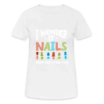 Nail Technician Nail Salon Nail Tech - Women's Breathable T-Shirt - white - Front - AI Model Female 172 dark (172cm)