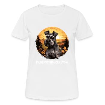 Schnauzer géant - T-shirt respirant Femme - blanc - Devant - AI Model Female 172 dark (172cm)