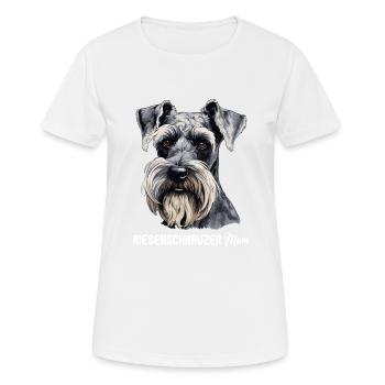 Schnauzer géant - T-shirt respirant Femme - blanc - Devant - AI Model Female 172 dark (172cm)