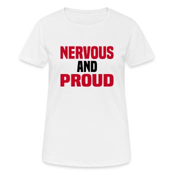 Misanthrop Menschenhasser Asozial Introvertiert - Frauen T-Shirt atmungsaktiv - Weiß - Vorne - AI Model Female 172 dark (172cm)