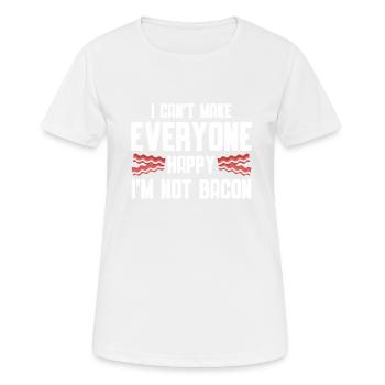 Bacon Food Pork Bacon - Women's Breathable T-Shirt - white - Front - AI Model Female 172 dark (172cm)