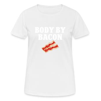 Bacon Food Pork Bacon - Women's Breathable T-Shirt - white - Front - AI Model Female 172 dark (172cm)
