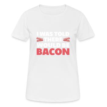 Bacon Food Pork Bacon - Women's Breathable T-Shirt - white - Front - AI Model Female 172 dark (172cm)