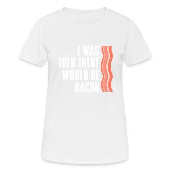 Bacon Food Pork Bacon - Women's Breathable T-Shirt - white - Front - AI Model Female 172 dark (172cm)