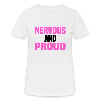 Misanthrop Menschenhasser Asozial Introvertiert - Frauen T-Shirt atmungsaktiv - Weiß - Vorne - AI Model Female 172 dark (172cm)