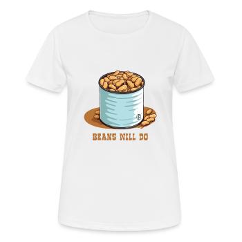 Les haricots sont assez bons, une boîte de haricots - T-shirt respirant Femme - blanc - Devant - AI Model Female 172 dark (172cm)