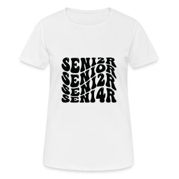 Senior 24 Graduation Class of 2024 Groovy Senior 2 - Women's Breathable T-Shirt - white - Front - AI Model Female 172 dark (172cm)