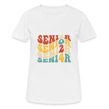 Senior 24 Graduation Class of 2024 Groovy Senior 2 - Women's Breathable T-Shirt - white - Front - AI Model Female 172 dark (172cm)
