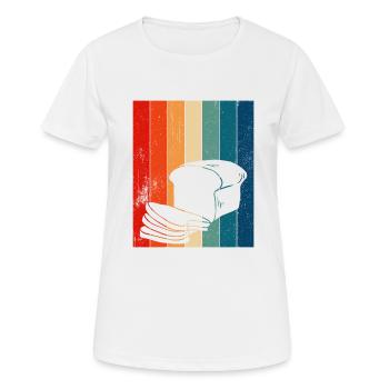 Baking Bread Bakery Bakery Bread Making - Women's Breathable T-Shirt - white - Front - AI Model Female 172 dark (172cm)