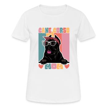Cane Corso Maman - T-shirt respirant Femme - blanc - Devant - AI Model Female 172 dark (172cm)