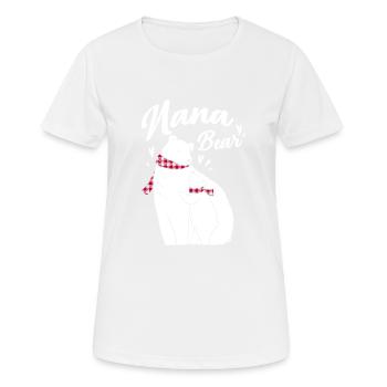 Ours Nana - T-shirt respirant Femme - blanc - Devant - AI Model Female 172 dark (172cm)