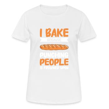 Baking Bread Bakery Bakery Bread Making - Women's Breathable T-Shirt - white - Front - AI Model Female 172 dark (172cm)