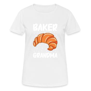 Brot backen Bäcker Bäckerei Brot machen - Frauen T-Shirt atmungsaktiv - Weiß - Vorne - AI Model Female 172 dark (172cm)