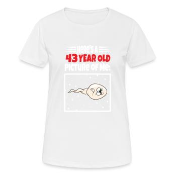 Spermie Hier Ist Ein Altes Bild Von Mir - Frauen T-Shirt atmungsaktiv - Weiß - Vorne - AI Model Female 172 dark (172cm)