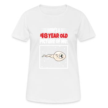 Spermie Hier Ist Ein Altes Bild Von Mir - Frauen T-Shirt atmungsaktiv - Weiß - Vorne - AI Model Female 172 dark (172cm)
