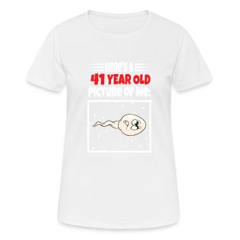 Spermie Hier Ist Ein Altes Bild Von Mir - Frauen T-Shirt atmungsaktiv - Weiß - Vorne - AI Model Female 172 dark (172cm)