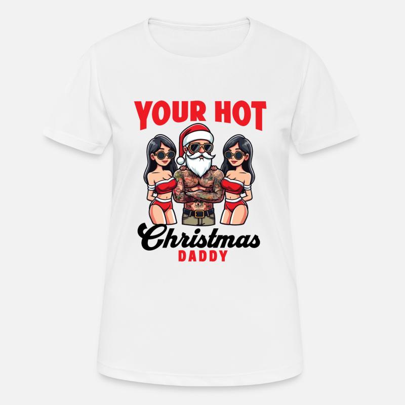 HOT DADDY - Women's Breathable T-Shirt - white